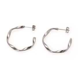 Orecchini A Cerchio Torchon Grande [4ae6cd90]