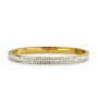 Bracciale Rigido Placcato Oro Giallo Con Strass [2aaf5784]