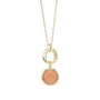 Collana Placcata Oro Giallo Con Cristallo Pendente [248f5248]