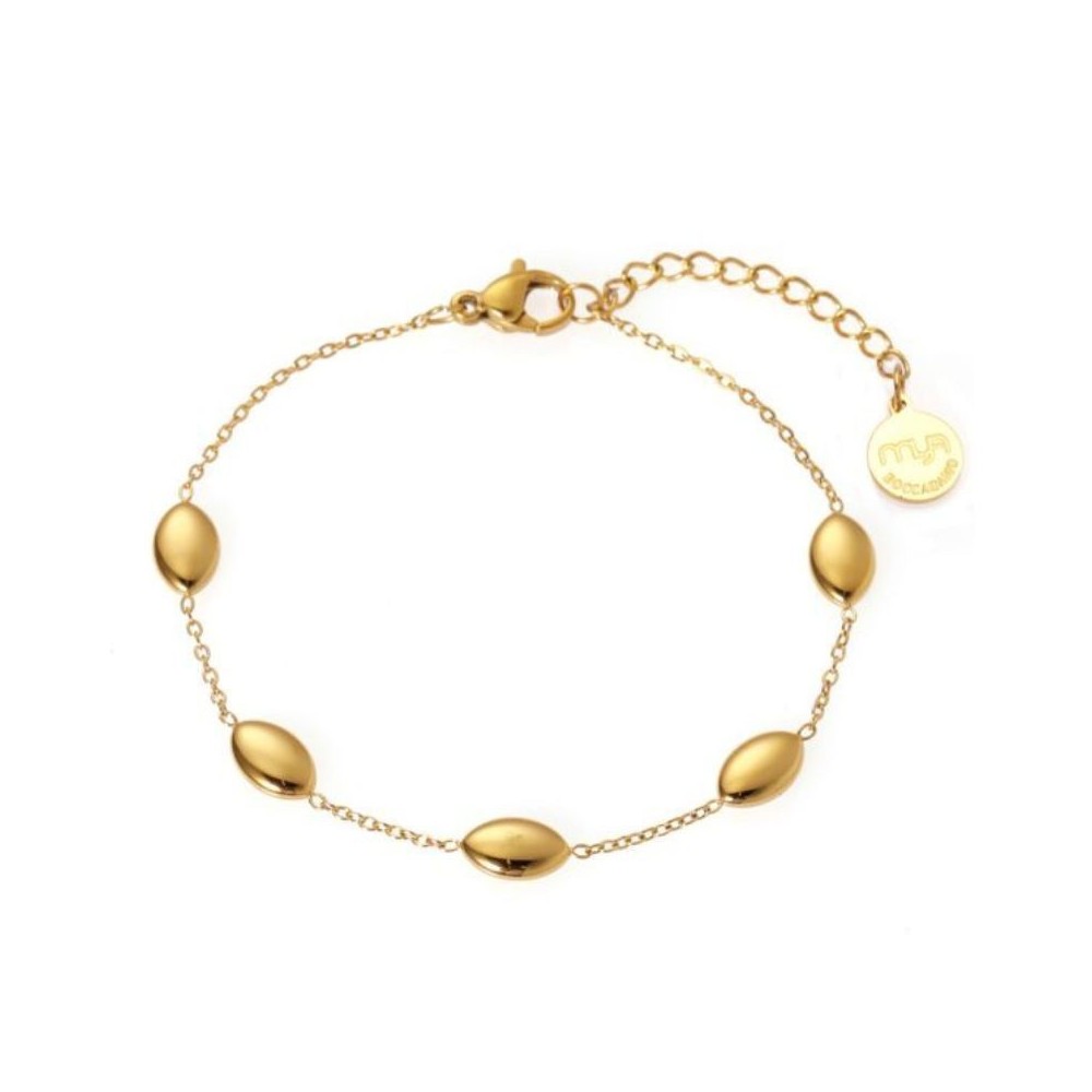 Bracciale placcato oro giallo con 5 chicchi di riso [2b22f902]