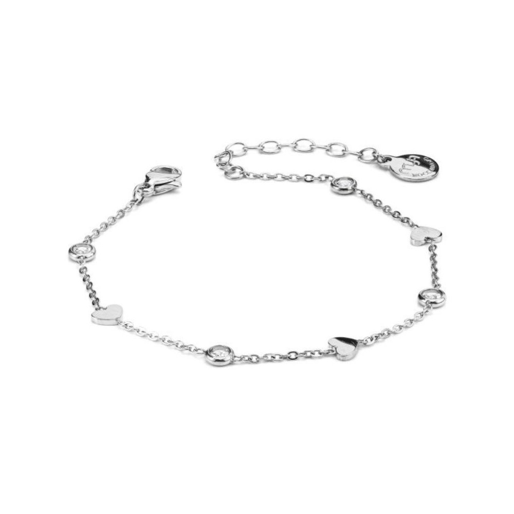 Bracciale con cuori e cristalli [257b4801]