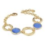 Bracciale placcato oro giallo con cristalli blu marino [29bb5c99]