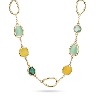 Girocollo placcato oro giallo con cristalli [b4ae274f]