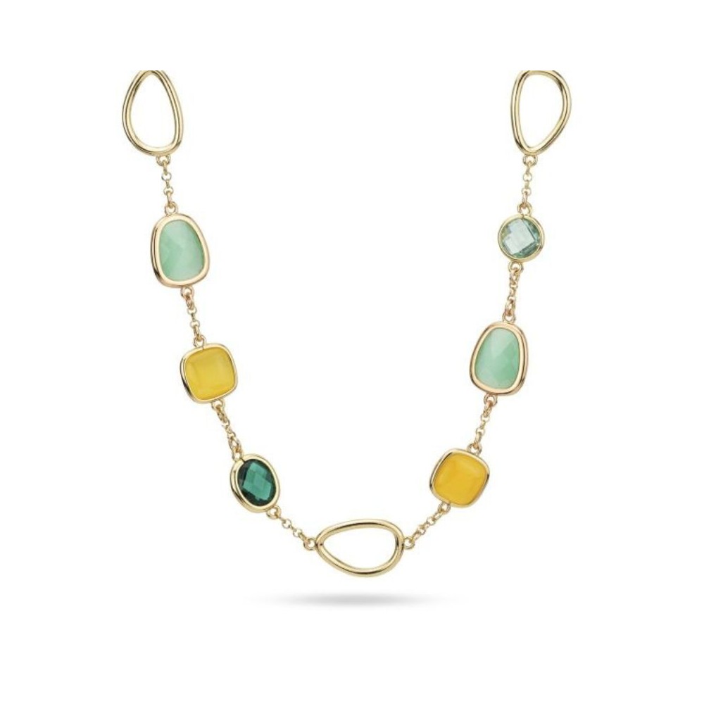 Girocollo placcato oro giallo con cristalli [b4ae274f]