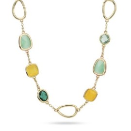 Girocollo placcato oro giallo con cristalli [b4ae274f]