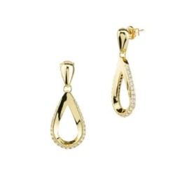 Orecchini pendenti a goccia con pavè di zirconi [e47354f1]