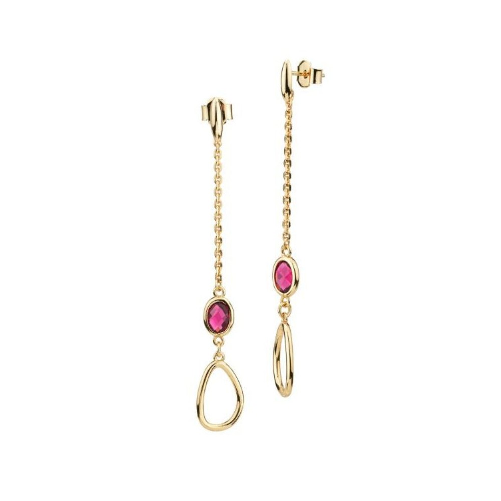 Orecchini pendenti con cristallo rubino [ea2ae5f2]