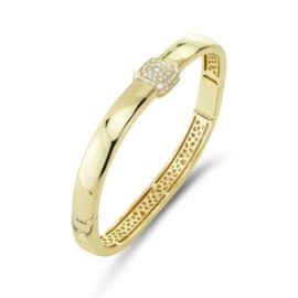 Bracciale rigido con quadrato di zirconi [47092bf9]