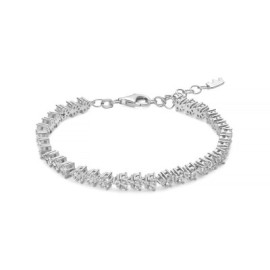 Bracciale Unica Neve con topazi bianchi e argento [f02c1ade]