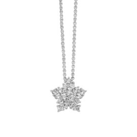 Collana Unica Neve con pendente stella di topazi bianchi e argento [47b67702]