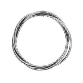 Bracciale tubogas intrecciato in acciaio argentato Kidult [ce1d38aa]