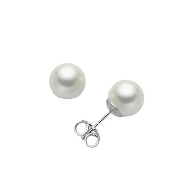 Orecchini in oro bianco 9kt e perle PPN885BMX [0007569f]