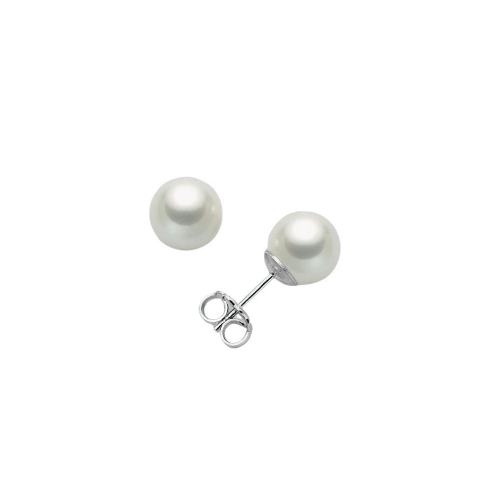 Orecchini in oro bianco 9kt e perle PPN885BMX [0007569f]