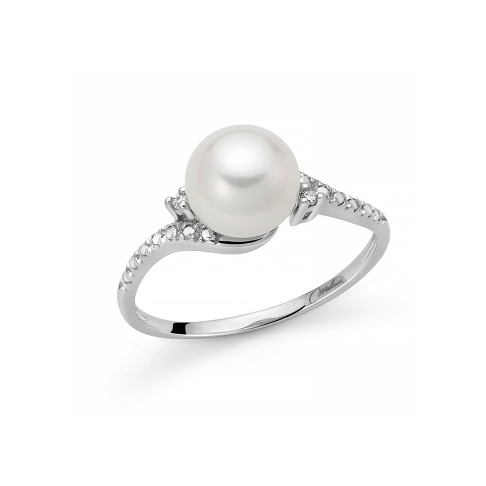 Anello Perla e Diamanti [ad249894]