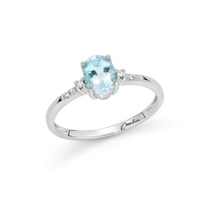Anello Acquamarina e Diamanti [cbab208e]