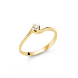 Anello Solitario Oro Giallo [6fc2e755]