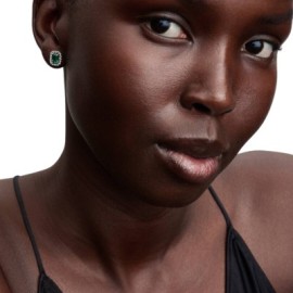 Orecchini Punto Luce Rettangolo Verde [d04cfbb7]