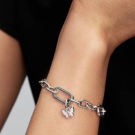 Charm Mini Pendente Farfalla Rosa Pandora ME [eb6f0a15]