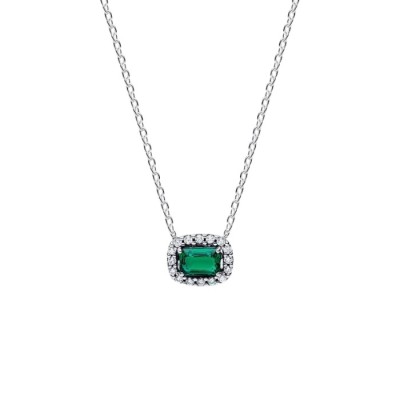 Collana Punto Luce Rettangolo Verde [7d6f35bc]