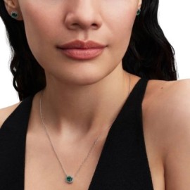 Collana Punto Luce Rettangolo Verde [7d6f35bc]