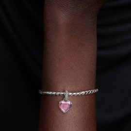 Charm Pendente Cuore Rosa Ti Voglio Bene Mamma [370be5d5]