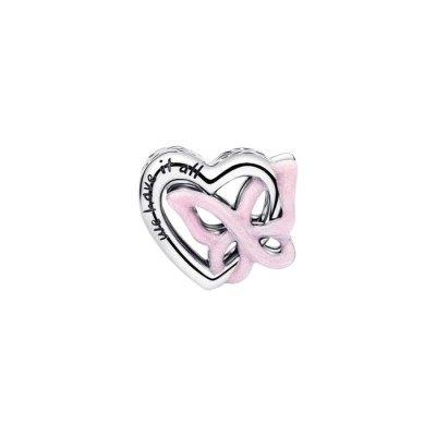 Charm Openwork Cuore e Farfalla [67d8cfda]