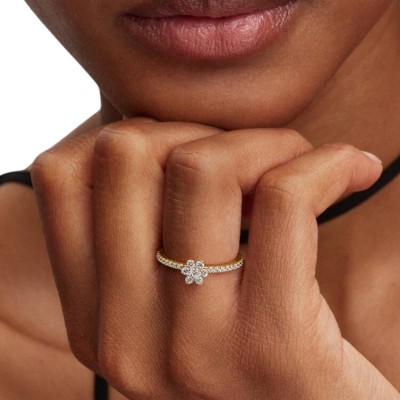 Anello Fiore Luminoso [e07417db]