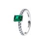 Anello Taglio Baguette Verde [80918809]