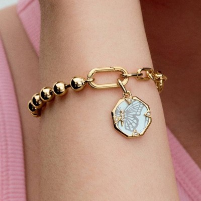 Charm Medallion Pearlescent Butterfly Pandora ME [77cc3f2c]