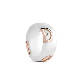 Anello Damiani D.Icon Bianco oro rosa [e053a37a]