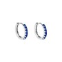 Orecchini A Cerchio Silver Rainbow Argento Rodiato Cubic Zirconia [24a4e8bc]