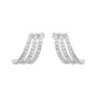 Orecchini A Cerchio Silver Shine Argento Rodiato Cubic Zirconia [12999cb1]