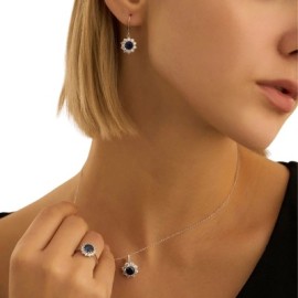 Orecchini Pendenti Silver Elegance Argento Rodiato Cubic Zirconia [14925d61]