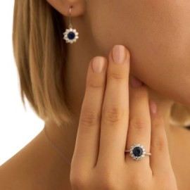 Anello Fantasia Silver Elegance Argento Rodiato Cubic Zirconia [da68984a]