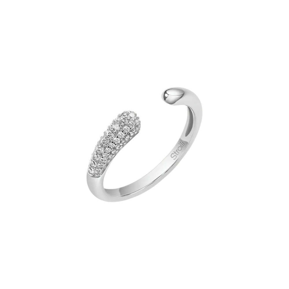 Anello Contrarie Silver Shine Argento Rodiato Cubic Zirconia [11a50843]