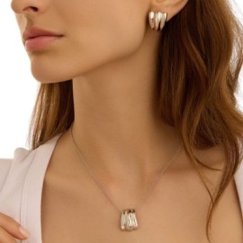 Orecchini Lobo Silver Collection Argento Rodiato [40a8b37b]