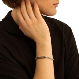 Bracciale Con Targhetta Man Code Acciaio Bicolore [4ef10278]