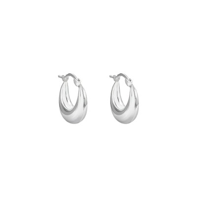 Orecchini A Cerchio Silver Collection Argento Rodiato [204d2ca9]