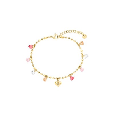 Bracciale Radiance Acciaio Dorato Cristallo [f9653615]