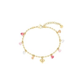 Bracciale Radiance Acciaio Dorato Cristallo [f9653615]