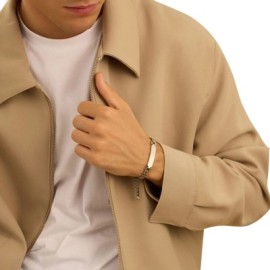 Bracciale Con Targhetta Man Code Acciaio [5446f81e]