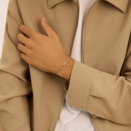 Bracciale Catena Gentleman Argento Rodiato [8070670d]