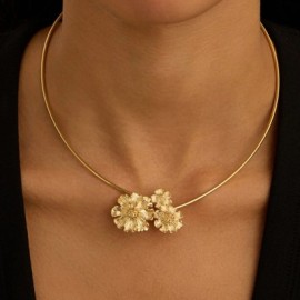 Collana Radiance Acciaio Dorato [8e29d60e]