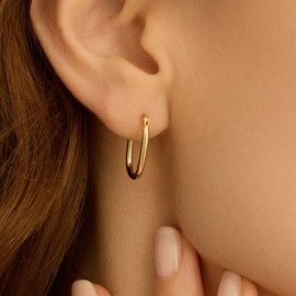 Orecchini A Cerchio Toujours Oro Giallo [37ea0ad1]