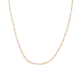 Collana Tennis Romantic Shine Ottone Rosa Cristallo [68f64897]