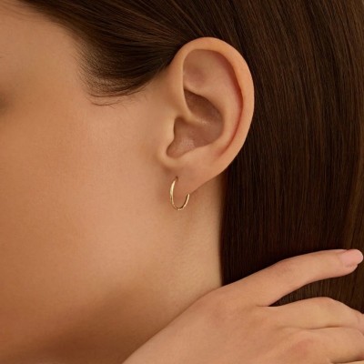 Orecchini A Cerchio Toujours Oro Giallo [4ba8d979]