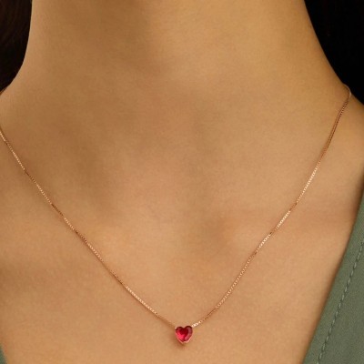 Collana Punto Luce Silver Rainbow Argento Rosa Cubic Zirconia [910e97a3]