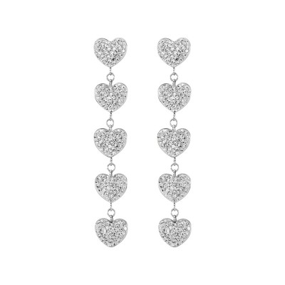 Orecchini Pendenti Aura Acciaio Cristallo [b4cf2192]