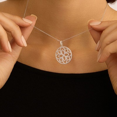 Collana Silver Shine Argento Rodiato Cubic Zirconia [b69e358c]