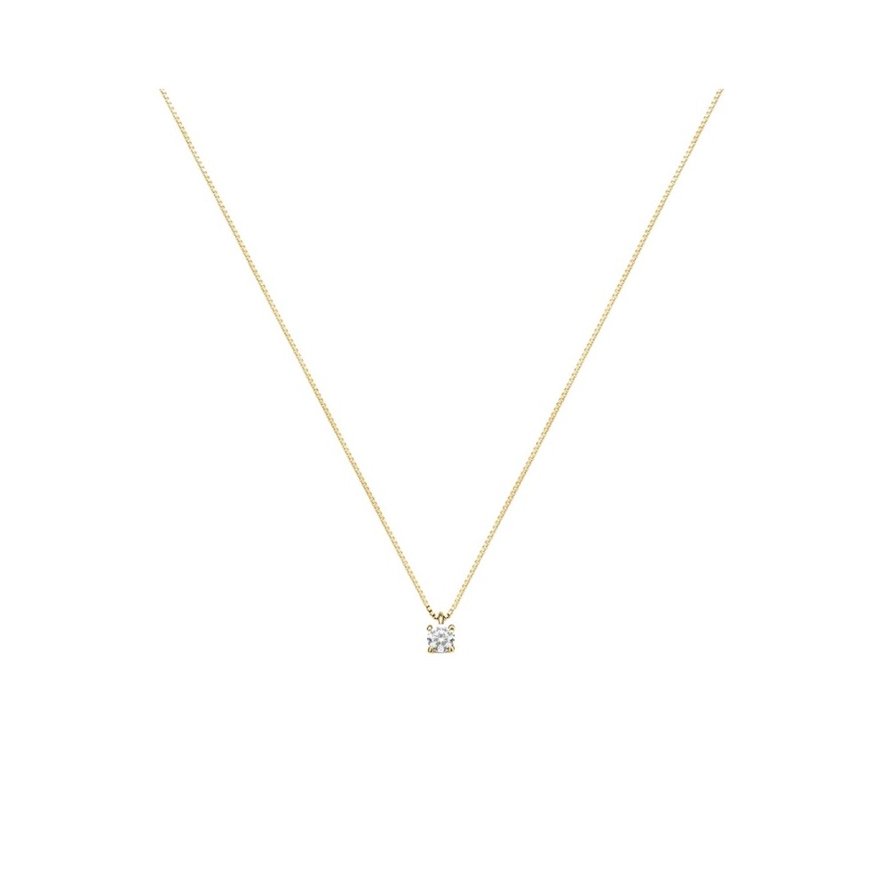 Collana Punto Luce Claire Oro Giallo Cubic Zirconia [f6a82f7c]